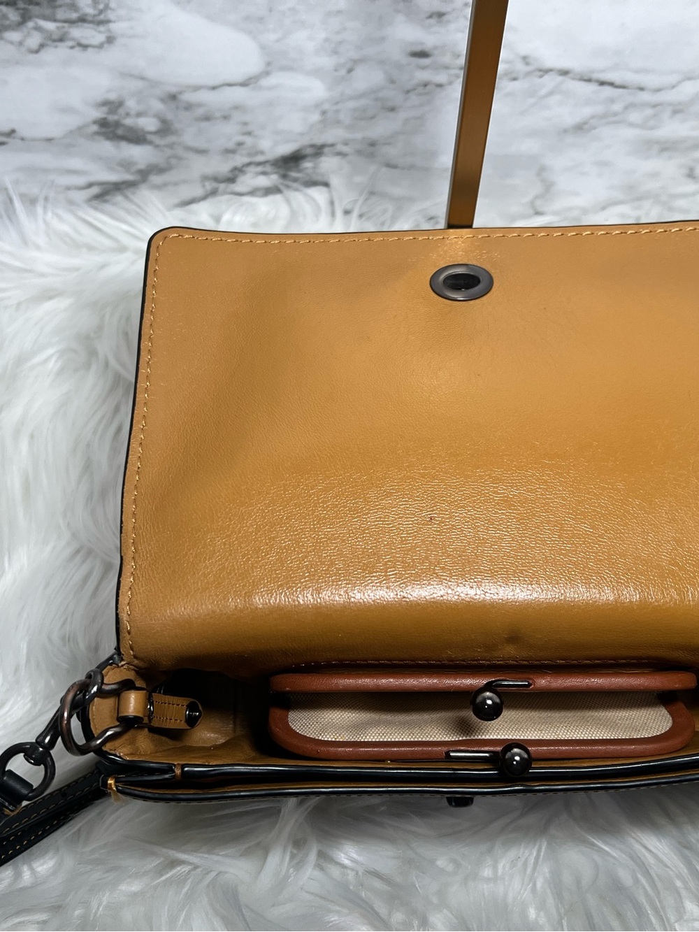 Coach Dinky 1941 Black Glove Leather Crossbody Bag - Picture 7 of 15